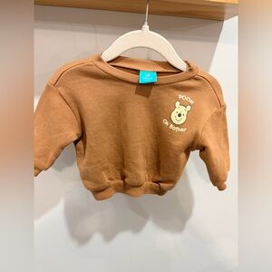 3-6m Disney Pooh Tan baby Sweatshirt